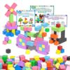Apluses 128PCS Magnet Toys for Girls Boys, Sensory STEM Magnetic Blocks Building Toys for Kids, Preschool Learning Montessori Toys for 3+ Year Old, Toddler Age 3-5 5-7