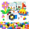 Apluses 96Pcs Magnetic Blocks, More Quantity can Create Bigger Buildings and Improve Children's Thinking