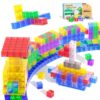 Apluses Magnetic Building Blocks - Transparent Magnetic Cubes, STEM Magnet Toddler Boys Toys for Kids Age 3-5, Travel Sensory Autism Preschool Montessori Toys for 3+ Year Old, Birthday Girls Gifts