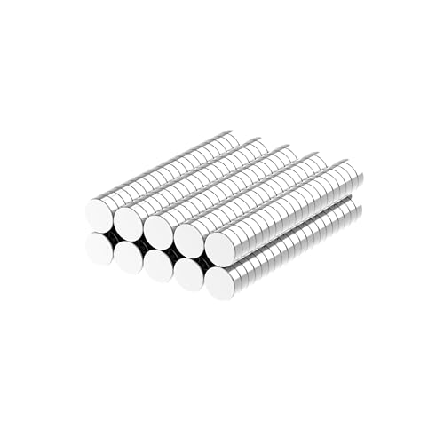 AplysiaTech N52-6x2mm Rare Earth Magnets-200 Pack, Strong Round Small Rare Earth Magnets, Mini Refrigerator Neodymium Magnets Disc for Whiteboard Locker Fridge Crafts Dry Erase Board Cabinets