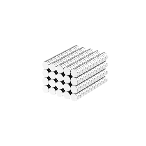 AplysiaTech N52-6x2mm Rare Earth Magnets-400 Pack, Round Small Rare Earth Magnets, Mini Refrigerator Neodymium Magnets Disc for Whiteboard Locker Fridge Crafts Dry Erase Board Cabinets