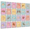 Aposwow Sign Language Posters for Classroom - 24Pcs Common Words and Phrases Hand Sign Language Cards for Kids Baby Toddlers, ASL American Signal Language Posters School Classroom Decor, Marble Style