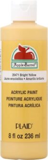 Apple Barrel, Matte Acrylic Paint, 8 fl oz, Bright Yellow, (Pack of 12)