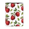 Apple Leaf Book Sleeve with Zipper Front Pocket for Hardcover