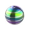 Apqdw Kinetic Spinning Desk Toy ADHD Stress Relief 2.17in Rainbow Silver