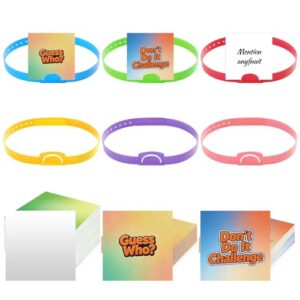 APUDWN 6 Pcs Guessing Who Game Headbands Can Insert Cards