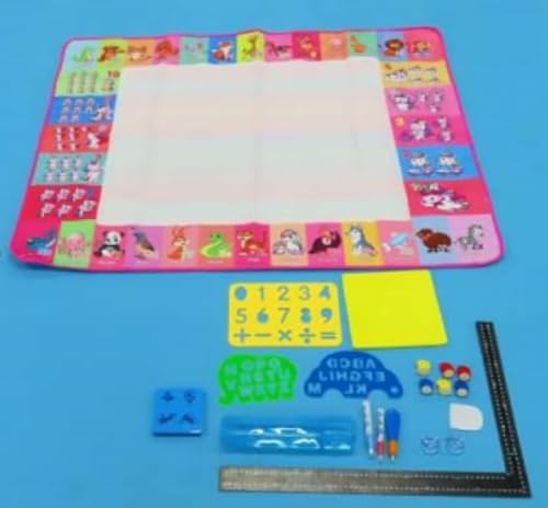 Aqua Water Doodle Mat 48 X 40 Inches, Extra Large Water Drawing Mat for Kids Gifts for 3 4 5 6 7 8 Year Old Girls Boys Kids Unicorn Gift Educational Toys for Boys Girls Age 3 4 5 6 7 8 Year Old
