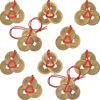 Aramox Chinese Fortune Money Metal Alloy Feng Shui Good Luck Money 20 Sets 5 Styles 3 per Set with Red String for Wallet Purse Handbag Home Office Decor (#2)