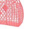 Aramox Hollow Storage Basket Plastic Foldable Storage Bag 9.84 X 4.33 X 8.66 in Portable Reusable Design for Beach Home Bedside Shopping Toy and Clothes (250x110x220mm/9.84x4.33x8.66in)