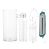 Archimedes Principle Experiment Kit, Spring Dynamometer & Buoyancy Force Meter Set, Transparent Overflow Cup Combination Apparatus for Physics Mechanics Rule Verification