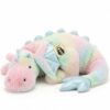 ARELUX Giant Weighted Winged Dragon Plush Toy - 35.4" 5lbs Soft Stuffed Animal, Pterosaur Plushie Fuzzy Dinosaur Pillow Plushies Cuddly Removable and Washable Macaron Mint Green
