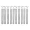 ariarly 10 Pack Heart Clear Bubble Wands, Small Party Favor Supplies for Wedding Outdoor Events