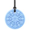 ARK Blizzard Bite™ Snowflake Chewelry, Chew Necklaces for Sensory Kids and Adults, Oral Fidget for Autism, ADHD, SPD, Anxiety, Medical-Grade Sensory Chew Necklace, Standard, Softest, Light Blue