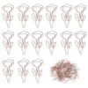 ARKLOID 60Pcs Rose Gold Flower Metal Paper Clips Bookmarks for Office