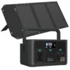 Arkpax Solar Generator 192Wh with Portable Solar Panel 100W, 300W Portable Power Station LiFePO4 Battery with 10ms UPS, 120V AC/65W USB-C Output 1 Hr Fast Charge for Home Camping Emergency