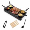 ARLIME Raclette Table Grill for 4 People, 1000W Indoor Electric Griddle