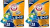 ARM & HAMMER Plus OxiClean Stain Fighters: 5-in-1 Laundry Detergent Power Paks, Fresh Scent, 72 Count (Pack of 2)