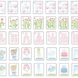 Arrowbash 160 Pcs Mini Mahjong Tiles Set 1.2 Inch Tiles American Mahjong Game with 8 Different Patterns Mah Jong Block Set for Mahjongs Lovers (Light Blue)