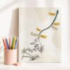 Arrowhead Canvas Wall Art, Motivational Modern Sticky Notes Handwriting Green Wall Painting Hanging Art Classroom Library Reading Decor 12x16 Inch