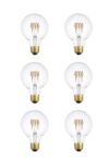 ARS Concepts 4" LED Bulb, Clear Glass