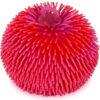 ArtCreativity Tie Dye Puffer Ball with Hanging Loop, Spiky Stress Relief Balls, 7 Inch Squeeze Fidget Toys for Kids, Calming Sensory Balls for Autistic Children, Party Favor