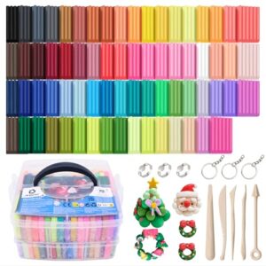 Artecho Polymer Clay Kit, 70 Colors Oven Bake Clay
