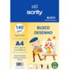 Art Education Pad Scrity Drawing A4 Cream 5oz 20 Sheets