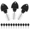 ARTIBETTER 15pcs Beer Faucet Tap Plug Brush Set with Stainless Steel Handle and Nylon Bristles Sturdy Draft Faucet Cleaning Tool for Beer Tap for Home Bar and Party Use
