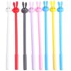 ARTIBETTER 16pcs Creative Gel Pens Plastic Body, Smooth Writing Bunny Rabbit Pens for Students and Teachers, Lovely Design for Gift and Office Use Random Color