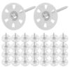 Artibetter 1 Set Foam Board Fasteners: 1.4" Insulation Fixing Washers with Screws for Rigid Foam Boards, Tile Backer, and Plasterboard, Metal Washers for Secure Installation