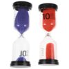 ARTIBETTER 2pcs Bathroom Sand Timer Hourglass 10-Minute Bath Timer with Plastic and Sand Material and Yoga Classroom Use