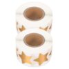 Artibetter 2 Rolls Star Reward Stickers 1000pcs Self Adhesive Golden Star Stickers Made of Aluminium Film, Decorative and Safe, for Classrooms and Offices