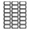 Artibetter 40pcs Metal Drawer Label Frame Holders, Antique File Cabinet Tag Label Holder, Card Catalog Nameplate Frames for Cupboard Bookshelf Drawers