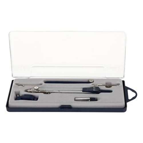 Artibetter Drafting Metal Compass Set of 6 with Zinc Alloy Construction, Easy to Carry and Fine Workmanship, for Architects and Engineers in Drawing and Network Technology Applications