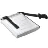 Artibetter Heavy Duty 10x12 Inch A4 Paper Cutter Trimmer with Lockable Standard Size Guide and Rubber-Covered Feet for Personal and Professional Use