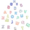ARTISAMILY 30pc Luminous Letter Beads Alphabet Large Hole Acrylic Beads