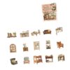 Artistic Journaling Sticker Book, Decorative Scrapbook Stickers for Adults Students Sticker Booklet