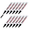 Artline Aluminum Barrel Dry Erase Markers for Whiteboard, Blister Packed, Xylene Free, Refillable, Low Odor, 2.0-5.0mm Chisel Tip, Dense Color, Pack of 12, EK-509A (Black)