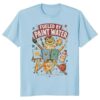 Art Room Crew T-Shirt Fueled By Paint Water Whimsical Tee
