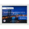 ArtToFrames Puzzle Frame for Nattork 500 Piece Jigsaw Puzzles, 18.9x13.4 Inch (48x34 cm), Soft White Engineered Wood with Regular Glass, Ready to Hang Puzzle Display