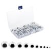 ASelected Pack of 900 Self-Adhesive Wiggle Eyes, Craft Eyes, Self-Adhesive, Wiggle Googly Eyes, Plastic Craft Eyes for DIY Crafts Making