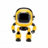 Asixxsix AI Voice Robot, Voice Recognition Wireless Connection Singing Dancing Storytelling Interactive Toy Robot, Desk with Custom Characters LED Eyes, for Kids Ages 3 Birthday Gift