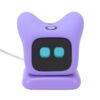 Asixxsix Desk Robot, Emotional Recognition Voice Commands AI Robot Pet with Magnetic Charging Dock for Kids Adults Interactive Learning Companion Compact Portable Design (Purple)
