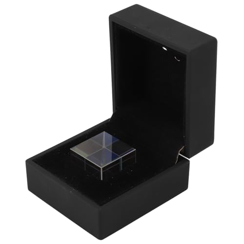 Asixxsix K9 Optical Glass Prism Cube, RGB Dispersion Light Cube Sensitive to Light for Photography, Vivid Kaleidoscope Effect Optical Crystal Prism Set for Science Experiments,