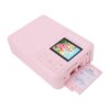 Asixxsix Photo Printer, Mini 2x3 Portable Color Instant Inkjet Picture Printer 600 DPI Wireless WiFi Bluetooth Small Phone Sticker with 10 Sheets Paper for Smartphone Laptop