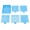 Asixxsix Sticky Note Stencil, Reusable ABS Plastic Draw Underlines Checkboxes Sticky Note Holder, Template with 5 Templates for Office Home School Supplies