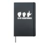 ASL Is My Headphones American Sign Language Hardcover Journal, Black