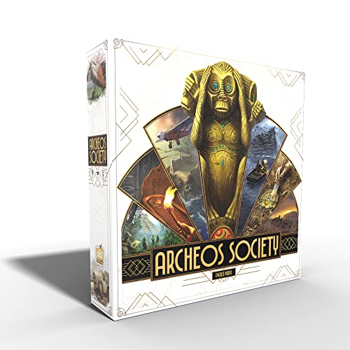 Asmodee Archeos Society Board Game - Archeology Themed Strategy Game, Thrilling Exploration & Adventure for Kids & Adults, Ages 12+, 2-6 Players, 60 Minute Playtime