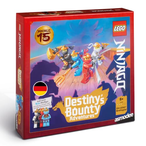 Asmodee LEGO® Ninjago: Destiny's Bounty Adventures! Official LEGO Ninjago Board Game, Collaborative Adventure Game for the Whole Family, 30 Minutes, 2-4 Players, Ages 8+ German