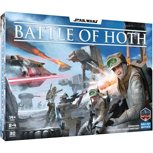 Asmodee Star Wars: Battle of Hoth Board Game - Command The Imperial Army or Rebel Forces in a Fast-Paced Miniatures Strategy Game, Ages 8+, 2-4 Players, 30 Minute Playtime